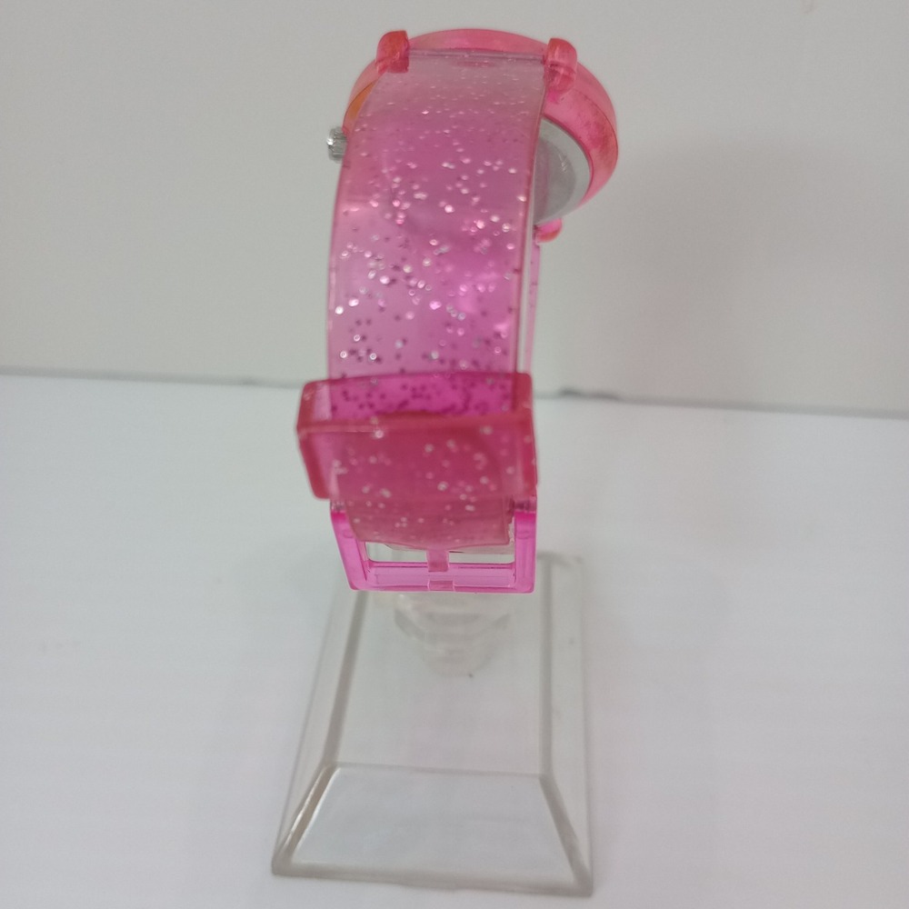 Disney Parks Minnie Mouse Pink Glitter Kids Watch Japan New Battery‎ Band Broken - Picture 6 of 12